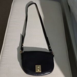 J Crew crossbody leather black purse